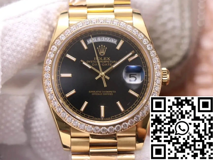 Gold Date Diamond Yellow Factory Day Rolex 40MM EW 0115